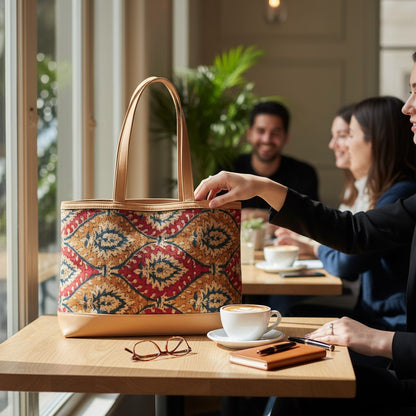 Navya Kalamkari Daily use Dhurrie bag