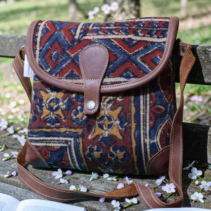 Floral Kalamkari Handblock Printed Sling Bag
