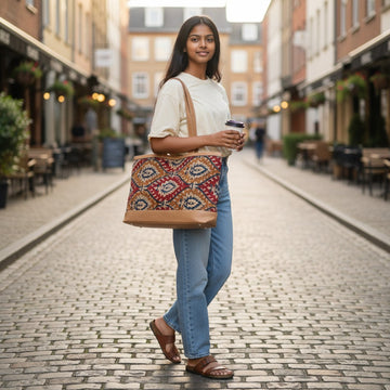 Navya Kalamkari Daily use Dhurrie bag