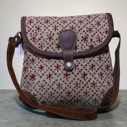 Red Kalamkari Handblock Printed Sling Bag