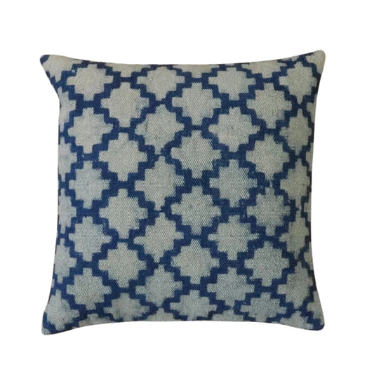Aradhya Indigo Cushion Cover - 16x16 Inches